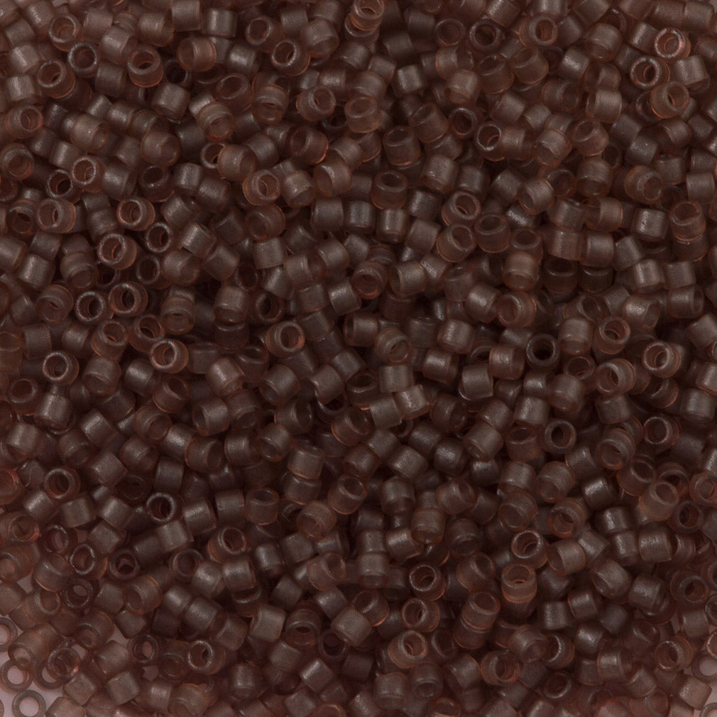 Miyuki Delica Seed Bead 11/0 Transparent Dyed Mauve Grey 2-inch Tube DB772