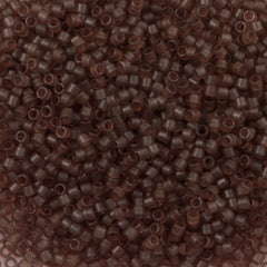 Miyuki Delica Seed Bead 11/0 Transparent Dyed Mauve Grey 2-inch Tube DB772
