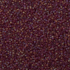 Miyuki Delica Seed Bead 11/0 Matte Transparent Ruby AB DB867