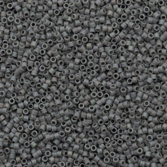 Miyuki Delica Seed Bead 11/0 Opaque Grey AB 2-inch Tube DB882