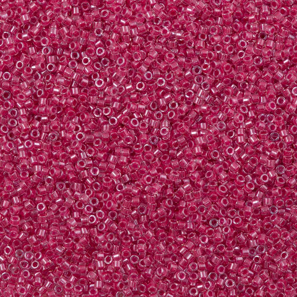 Miyuki Delica Seed Bead 11/0 Inside Dyed Color Dark Pink 2-inch Tube DB914