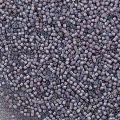 Miyuki Delica Seed Bead 11/0 Inside Dyed Color Lilac White 2-inch Tube DB1789