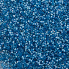 Miyuki Delica Seed Bead 11/0 Dyed Dusk Blue Silk Satin 2-inch Tube DB1811