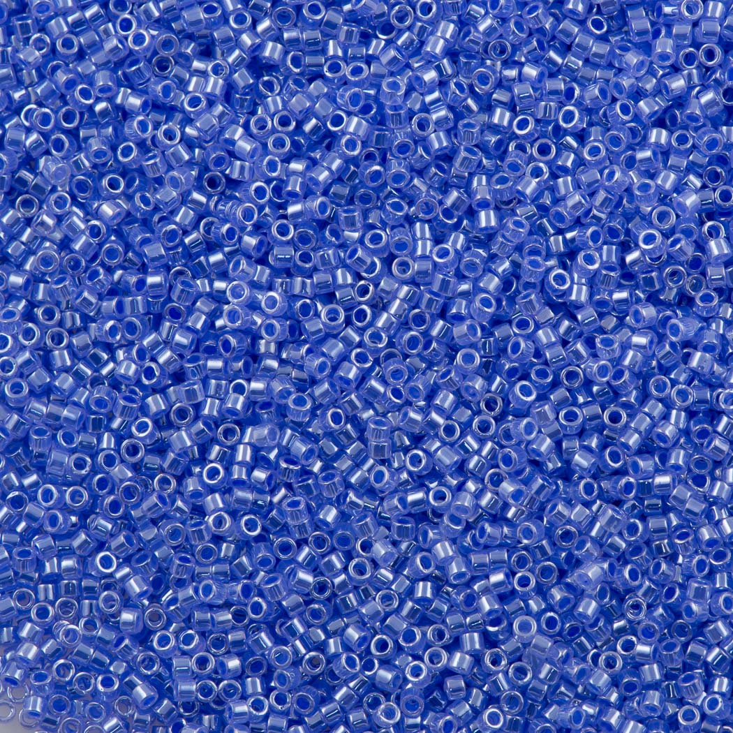 25g Miyuki Delica Seed Bead 11/0 Ceylon Inside Dyed Color Perwinkle DB240