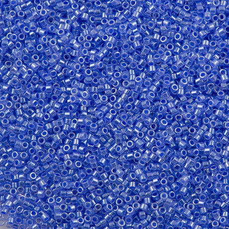 25g Miyuki Delica Seed Bead 11/0 Ceylon Inside Dyed Color Perwinkle DB240