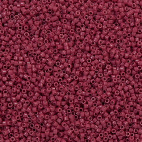25g Miyuki Delica Seed Bead 11/0 Duracoat Opaque Dyed Raspberry DB2353