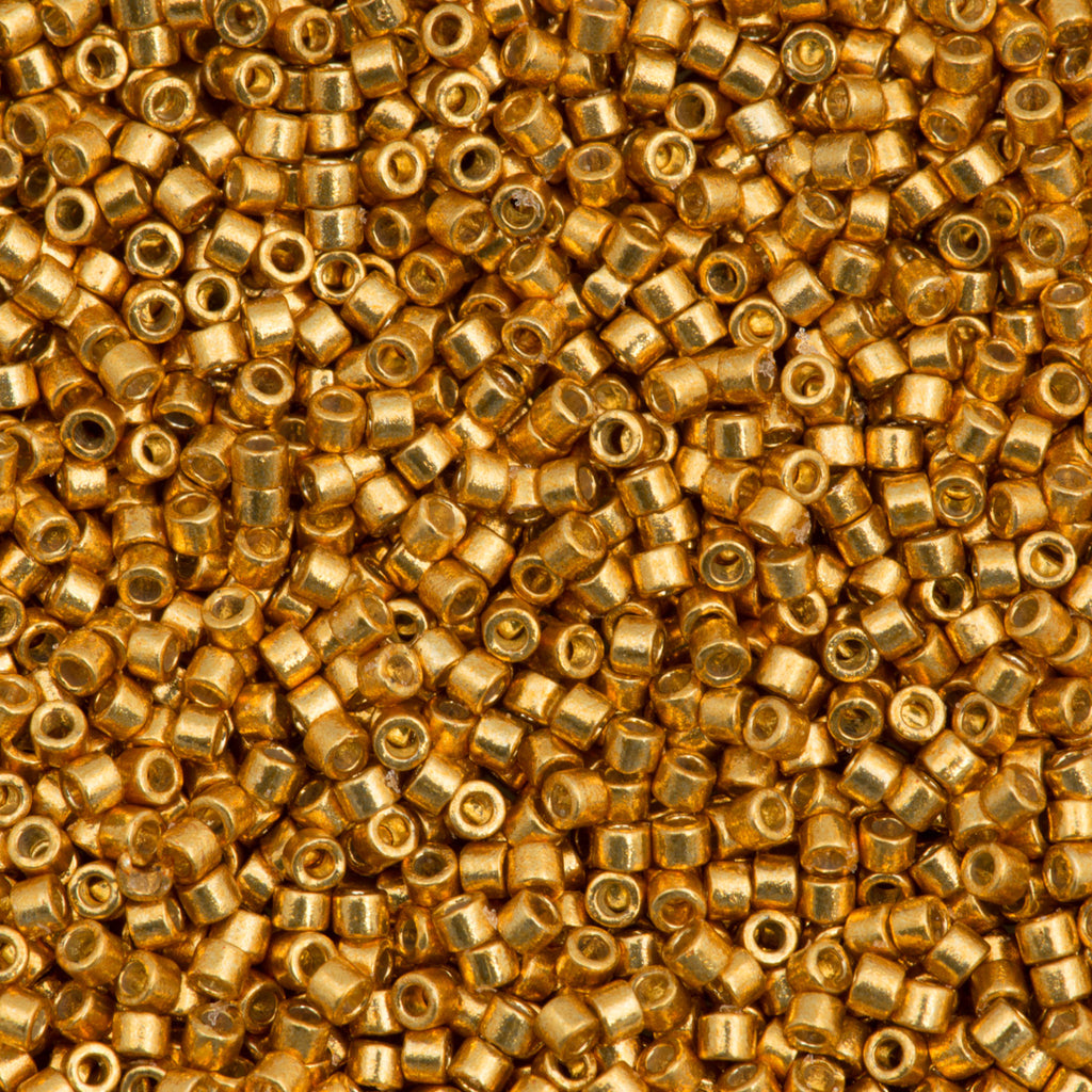Miyuki Delica Seed Bead 10/0 Duracoat Galvanized Yellow Gold DBM1833