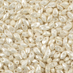 Miyuki Long Magatama Seed Bead Antique Pearl Ceylon (592)