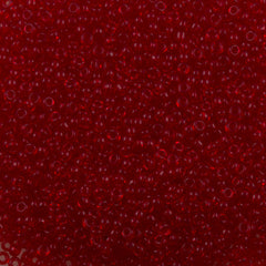50g Miyuki Round Seed Bead 11/0 Transparent Ruby (141)