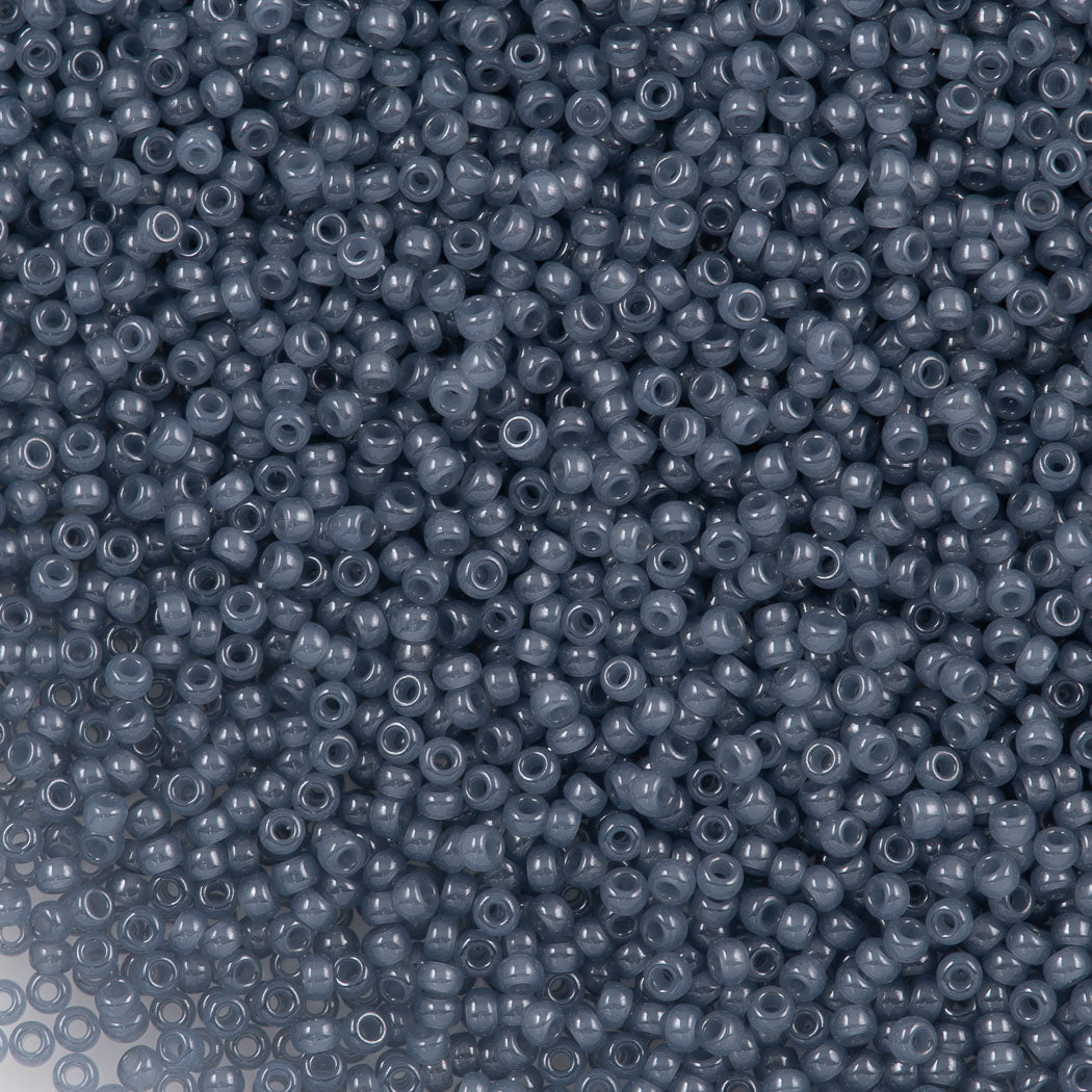 Miyuki Round Seed Bead 15/0 Slate Translucent 2-inch Tube (2378)