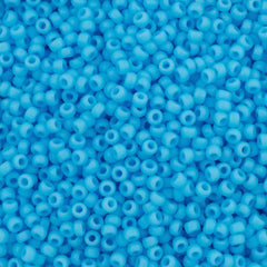 Miyuki Round Seed Bead 11/0 Matte Opaque Turquoise Blue 22g Tube (413F)