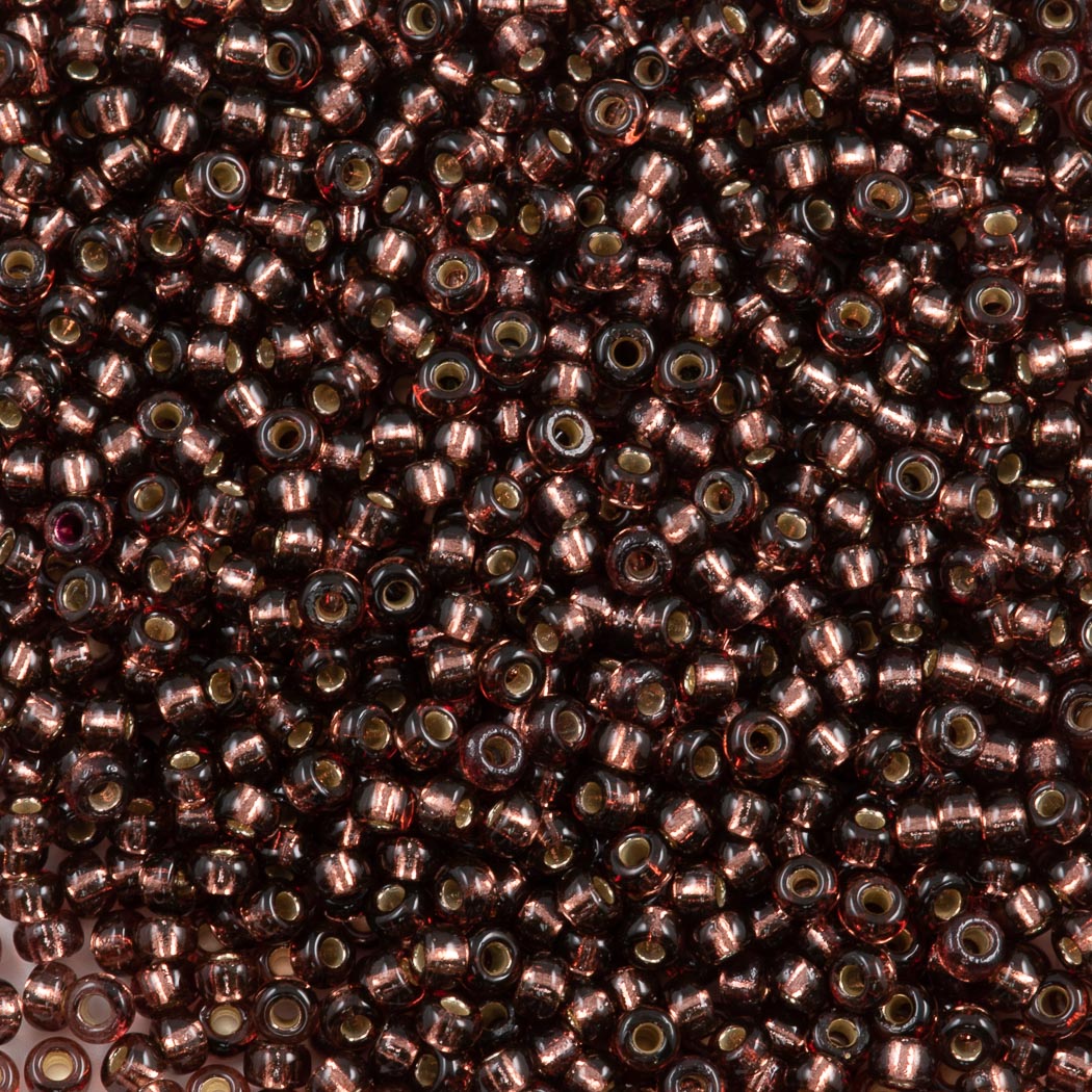 Miyuki Round Seed Bead 11/0 Duracoat Silver Lined Dyed Plum (4280)