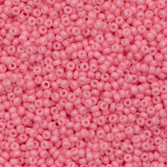 50g Miyuki Round Seed Bead 11/0 Duracoat Opaque Light Carnation (4466)