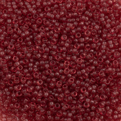 Miyuki Round Seed Bead 15/0 Semi-Matte Dyed Transparent Berry (1621)