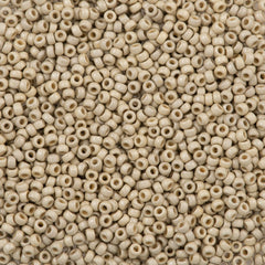 Miyuki Round Seed Bead 15/0 Duracoat Matte Galvanized Silver 2-inch Tube (4201F)