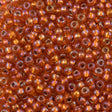 Miyuki Round Seed Bead 6/0 Silver Lined Orange AB (1008)