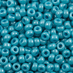 Miyuki Round Seed Bead 6/0 Opaque Turquoise Luster (2470)