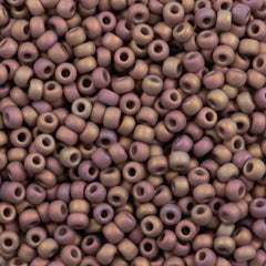Miyuki Round Seed Bead 8/0 Matte Metallic Dusty Clay AB 25g (2331)