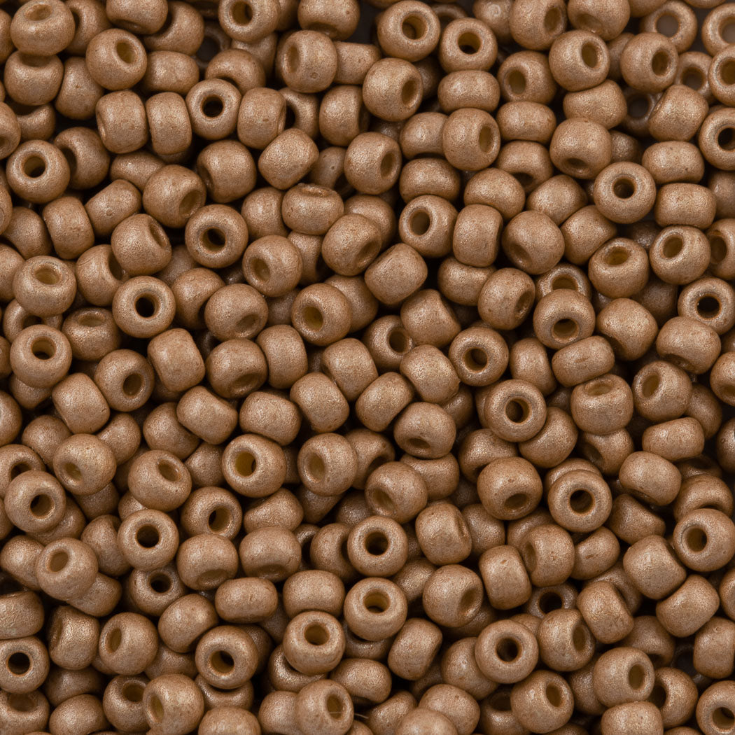 Miyuki Round Seed Bead 8/0 Duracoat Matte Galvanized Champagne (4204F)