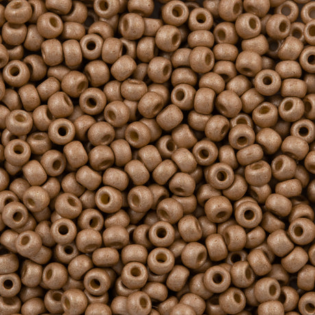 Miyuki Round Seed Bead 8/0 Duracoat Matte Galvanized Champagne (4204F)