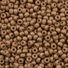 Miyuki Round Seed Bead 8/0 Duracoat Matte Galvanized Champagne 22g Tube (4204F)