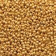 Miyuki Round Seed Bead 11/0 Matte 24kt Gold Plated 22g Tube (191F)