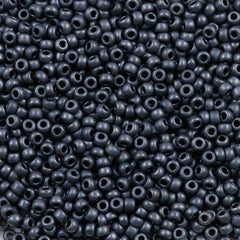 50g Miyuki Round Seed Bead 11/0 Matte Metallic Blue Grey (2011)