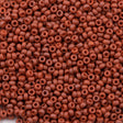 Miyuki Round Seed Bead 11/0 Matte Glazed Burnt Sienna  22g Tube (2315)