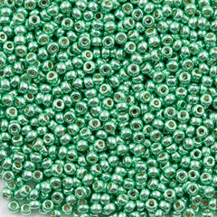 50g Miyuki Round Seed Bead 11/0 Duracoat Galvanized Dark Mint Green (4214)