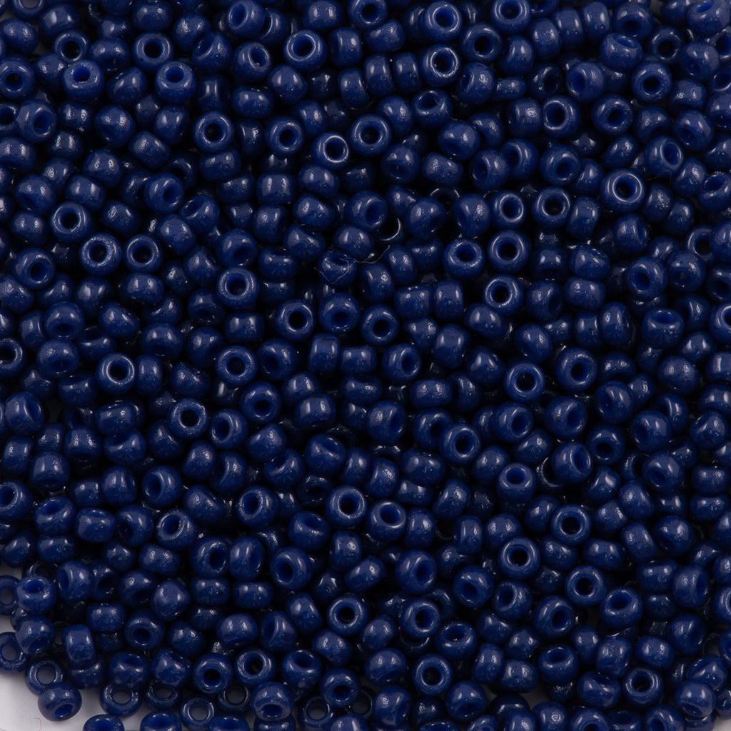 Miyuki Round Seed Bead 11/0 Duracoat Dyed Opaque Navy Blue (4493)