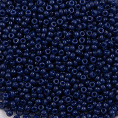 Miyuki Round Seed Bead 11/0 Duracoat Dyed Opaque Navy Blue 22g Tube (4493)