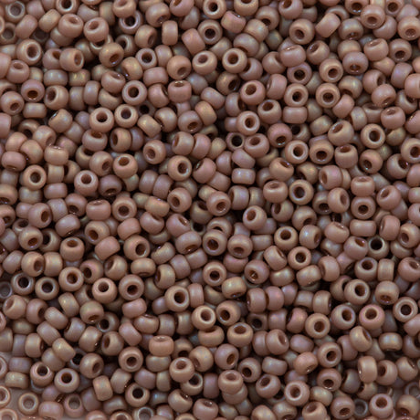 Miyuki Round Seed Bead 11/0 Lavender Frosted Rainbow Opaque Glazed 22g Tube (4694)