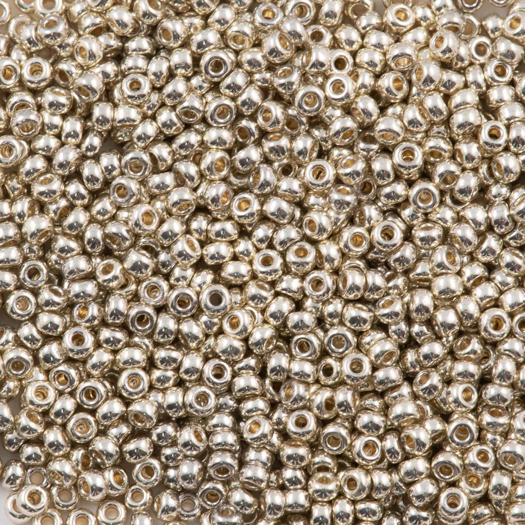 Miyuki Round Seed Bead 15/0 Duracoat Galvanized Silver #4201