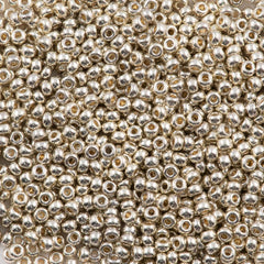 Miyuki Round Seed Bead 15/0 Duracoat Galvanized Silver 2-inch Tube (4201)