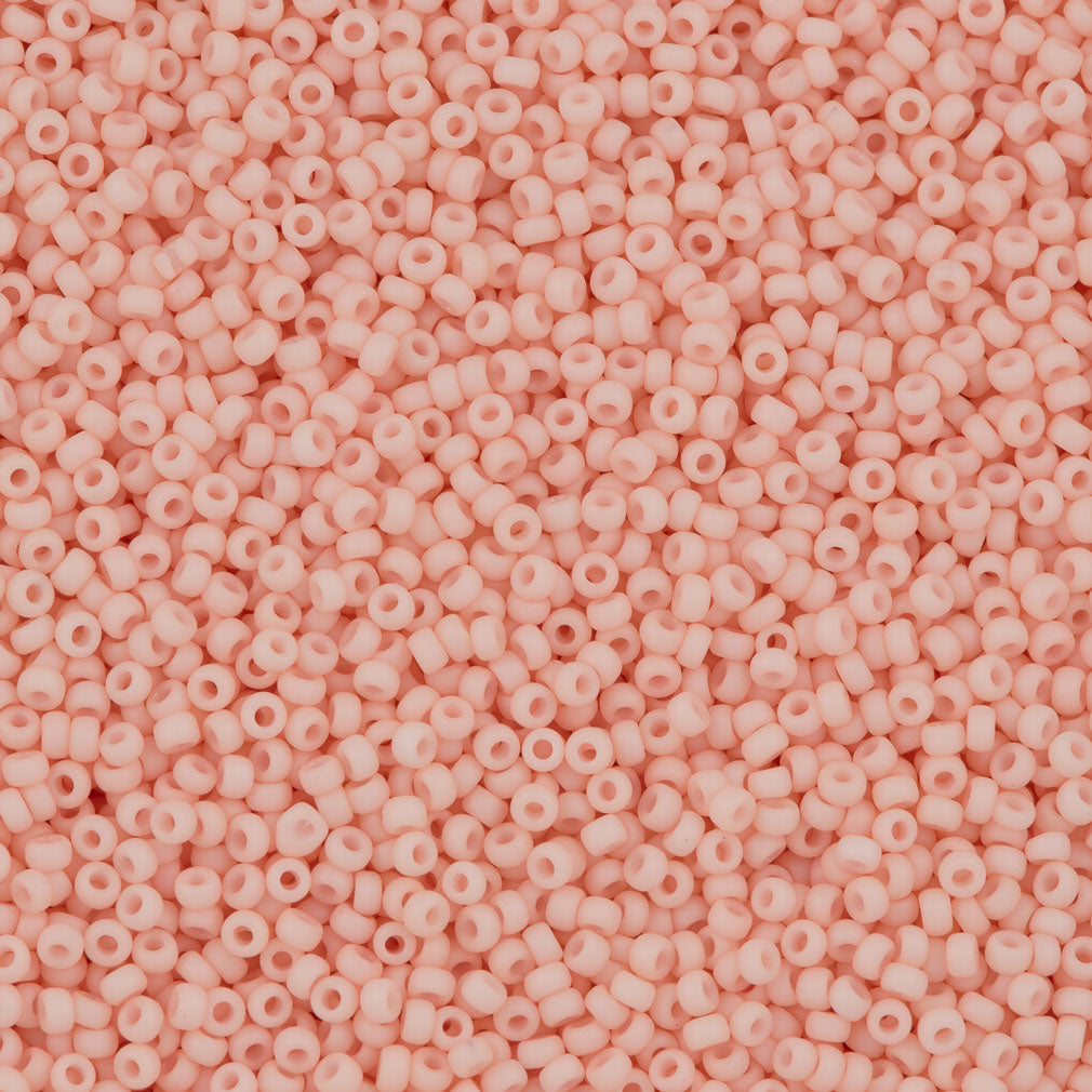 Miyuki Round Seed Bead 11/0 Opaque Matte Light Tea Rose (2036)