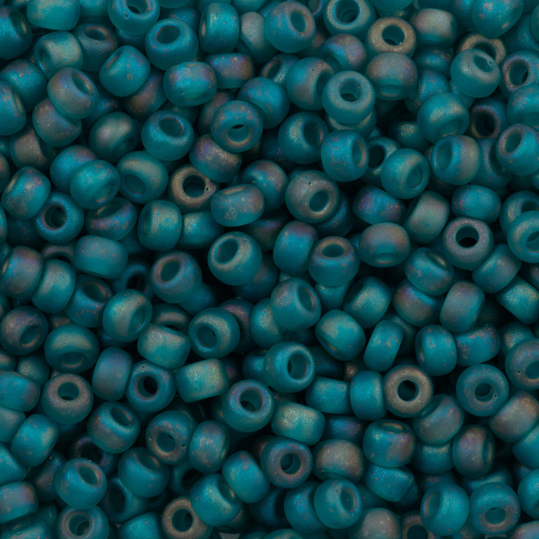 6-2405FR, Miyuki 20g Matte Transparent Teal AB 6-2405FR, Miyuki 20g Matte Transparent Teal AB