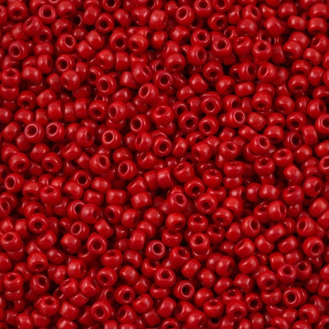 Opaque Red Tri Beads 500pc #TRI067