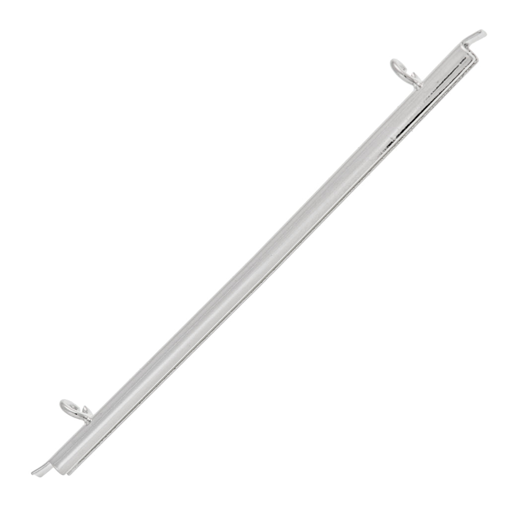 60mm Silver Color Miyuki 11 0 Seed Bead Slide Tube Aura Crystals LLC