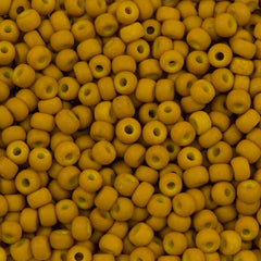 Miyuki Round Seed Bead 6/0 Matte Opaque Mustard (1233)