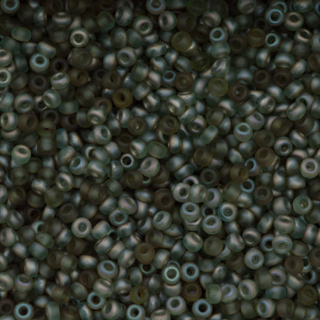 Miyuki Unions Round Seed Bead 11/0 Matte Aqua Celsian 24g Tube (00148CELF)