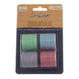 Pastels 4pc Mix S-Lon Bead Cord Mix 77 Yard Spool .5mm TEX 210