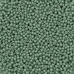 Czech Seed Bead 11/0 Solgel Jade Opaque 2-inch Tube (03663)