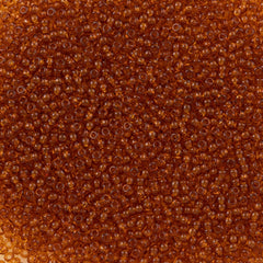 Czech Seed Bead 11/0 Transparent Medium Topaz 22g Tube (10090)
