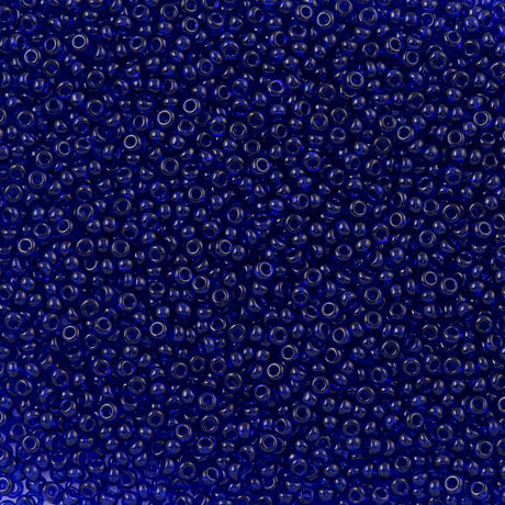 Czech Seed Bead 11/0 Transparent Sapphire 2-inch Tube (30050)