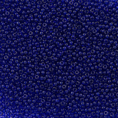 Czech Seed Bead 11/0 Transparent Dark Sapphire 22g Tube (30100)