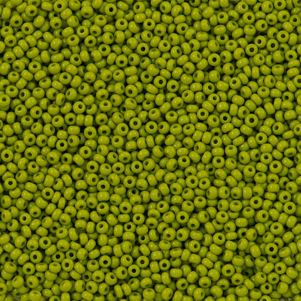 Czech Seed Bead 11/0 Opaque Olive 50g (53430)