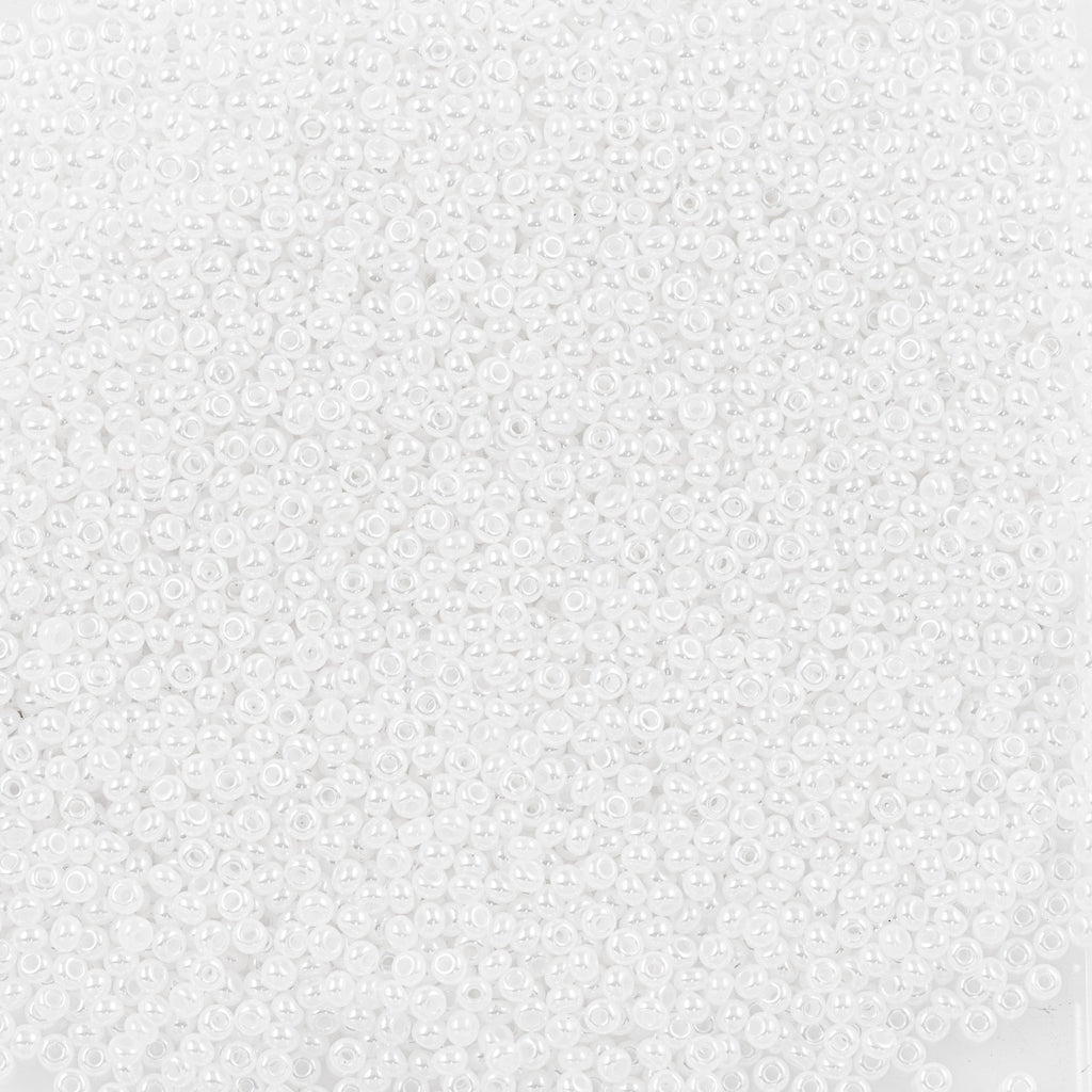 Czech Seed Bead 11/0 White Pearl (57102)