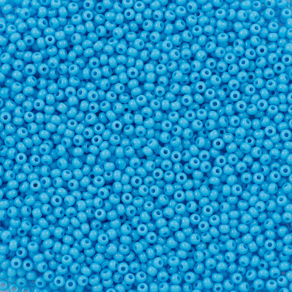 Czech Seed Bead 11/0 Opaque Light Blue Turquoise 22g Tube (63020)