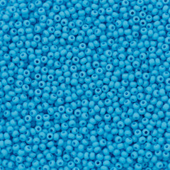 Czech Seed Bead 11/0 Opaque Light Blue Turquoise Matte 50g (63020M)