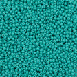 Czech Seed Bead 11/0 Opaque Green Turquoise Matte 50g (63130M)